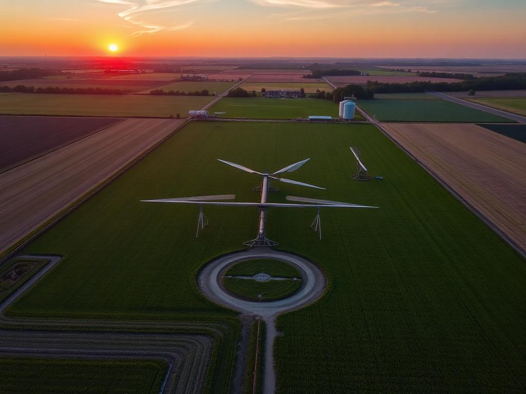 Aerial agriculture drone photography