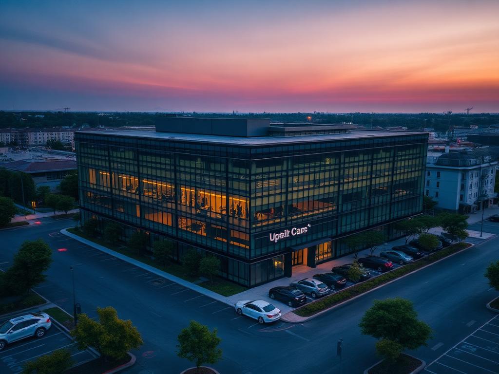 Aerial commercial properties drone photography